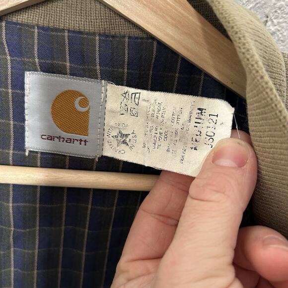 Vintage Carhartt Sheet-Lined Plainsman Jacket “Taupe” JS0121 - Picture 8 of 9